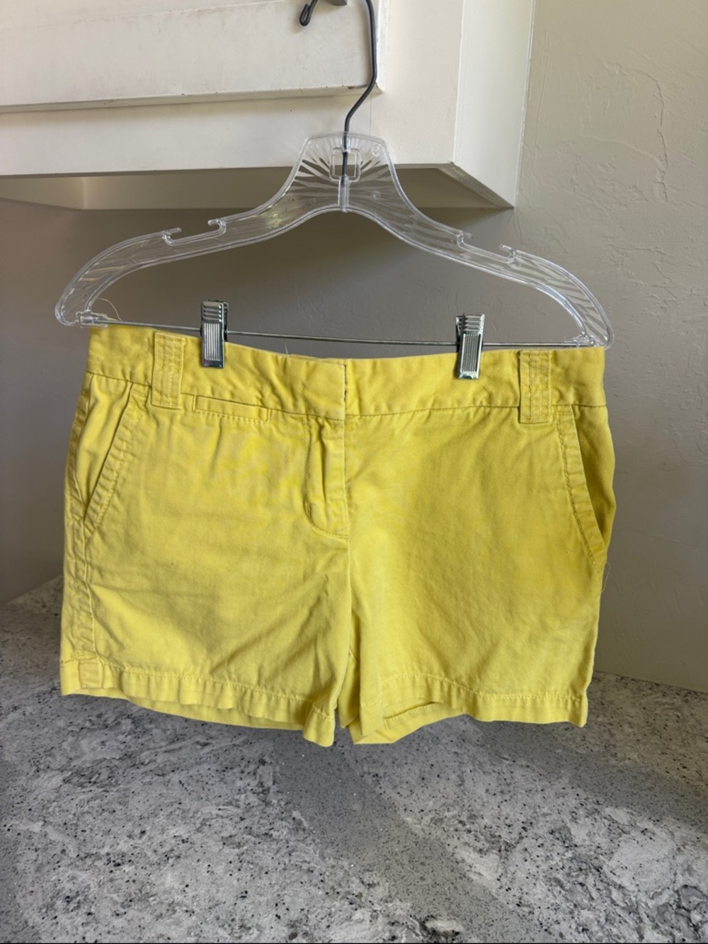J. Crew Bright Yellow Cotton Bermuda Shorts